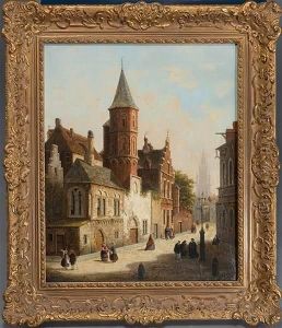 Der Schtzen-hof In Mechelen by Adrianus Eversen