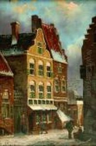Strassenszene. by Adrianus Eversen