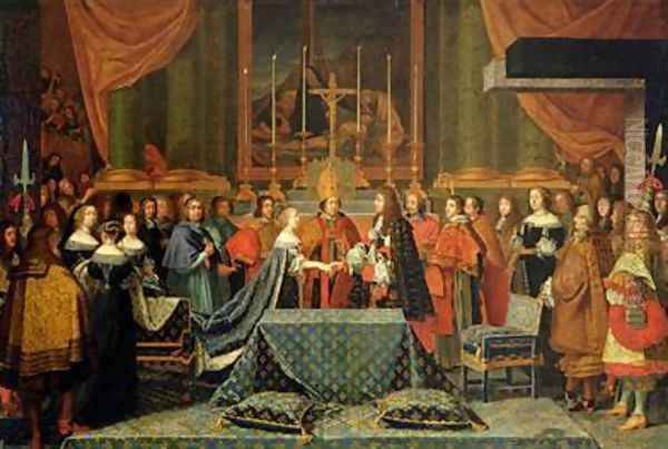 Celebration of the Marriage of Louis XIV 1638-1715 and Maria Theresa 1638-83 of Austria - view 1