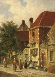 Village by Adrianus Eversen