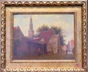 Dutch Street
Bears Signature by Adrianus Eversen