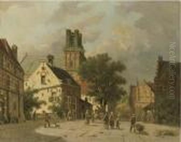 Townsfolk On A Square, Ransdorp - view 1