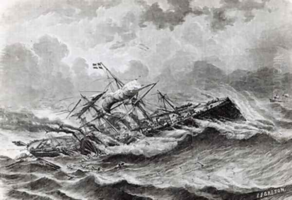 The disaster to the Great Eastern in September - view 1