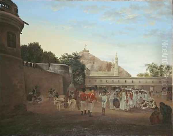The Market Place of Trichinopoly - view 1