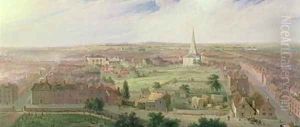 Birmingham from the Dome of St Philips Church 1821