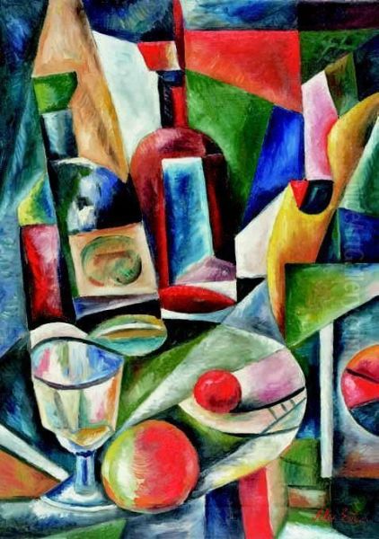 Nature Morte Aux Bouteilles, Circa 1912-1913 - view 1
