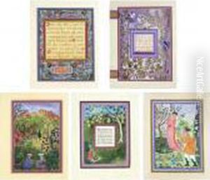 'quatrains D'omar Khayyam
"quatrains" Manuscrit De Manuel Palaez, Illustre Par Alexandra Exter,
Paris by Alexandra Alexandrov Exter
