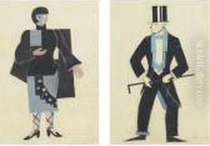 Pair Of Costume Designs