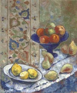 Still Life With Apples, Pears, Oranges And Lemons by Alexandra Alexandrov Exter