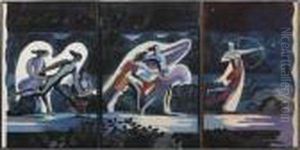 Triptych by Alexandra Alexandrov Exter