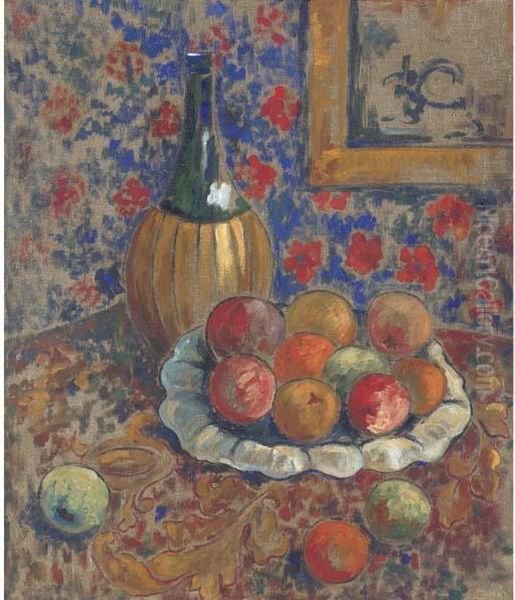 Still Life With Bottle And Fruit - view 1