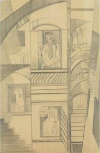 Untitled Composition by Alexandra Alexandrov Exter