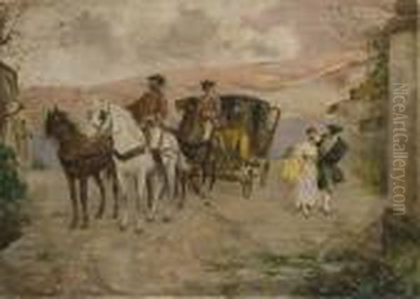 Carrozza E Figure In Costume - view 1