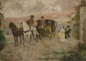 Carrozza E Figure In Costume