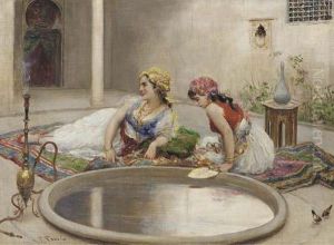 Reclining Odalisques by Fabbio Fabbi