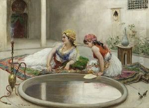 Beauties By The Fountain