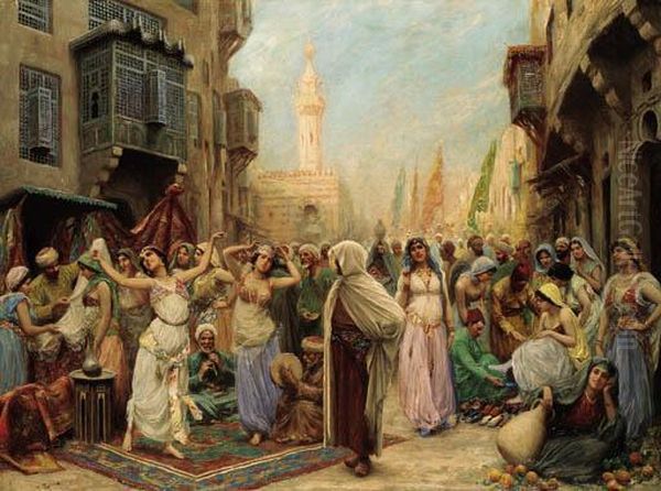A Festive Street, Cairo - view 1