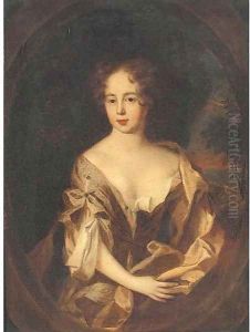 Portrait of Lady Heathcote, wife of Sir John Heathcote, Bt. by Sir Peter Lely