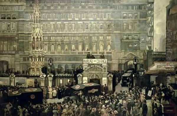 Outside Charing Cross Station July 1916 - view 1