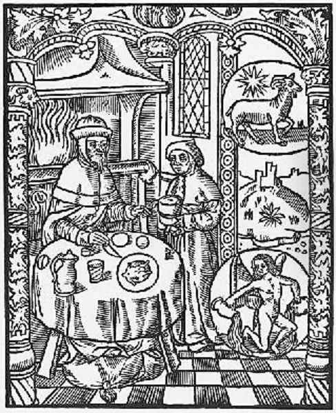 January from the Almanach des Bergers - view 1