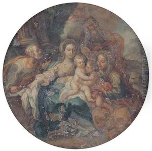 The Holy Family with Saints Elizabeth, Zacharias and the Infant Saint John the Baptist by Filippo Lauri
