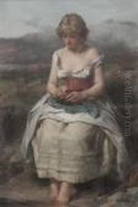Highland Lass by Thomas Faed