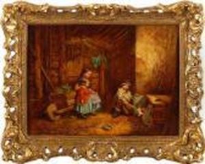 The Pet Rabbit by Thomas Faed