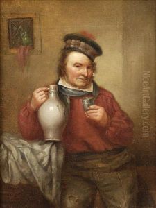 Portrait Of A Scotsman In A Tavern by Thomas Faed