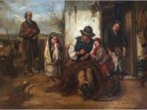 The Rent Collector Arrives by Thomas Faed