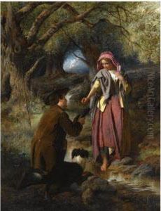 The Parting Of Burns And His Highland Mary by Thomas Faed
