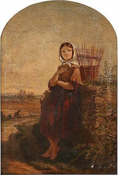 A Young Girl Resting Before A Landscape - view 1