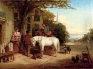 A Halt For Refreshment by Thomas Faed