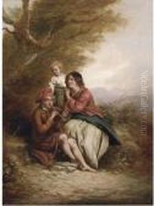 A Melody At The Wayside by Thomas Faed