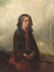 A Highland Lassie by Thomas Faed