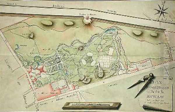 Plan of the Parc Monceau - view 1