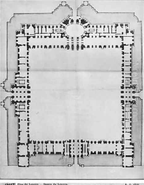 Design for the eastern buildings of the Louvre 2 - view 1