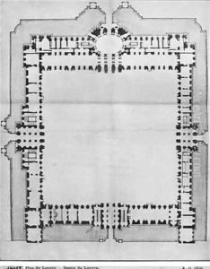 Design for the eastern buildings of the Louvre 2 by Louis Le Vau