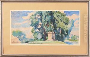 Widok Z Parku, 1917 R. by Julian Falat