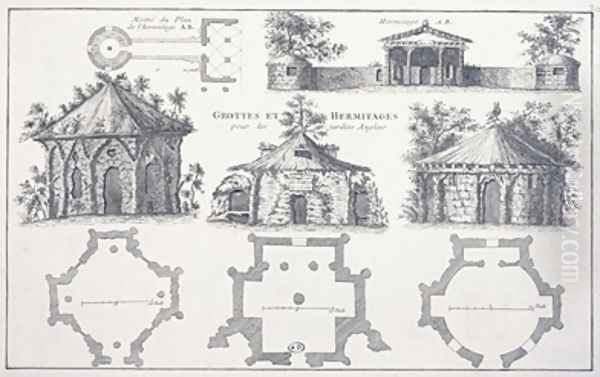 Designs for grottoes and hermitages in English gardens - view 1