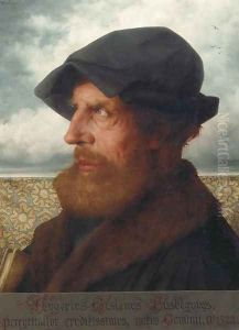 Portrait of Augerius Gislenus Busbequius (1522-1592) by Theophile Lybaert