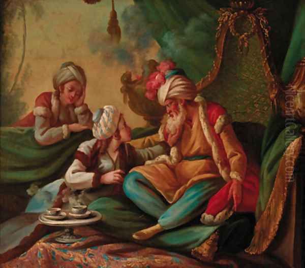 A sultan and two maidens - view 1