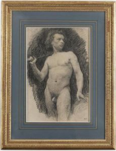 Academie - Homme Nu Debout by Ignace Henri Jean Fantin-Latour