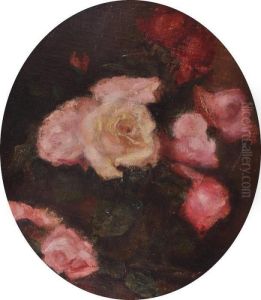 Roses by Ignace Henri Jean Fantin-Latour