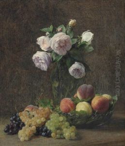 Nature Morte by Ignace Henri Jean Fantin-Latour