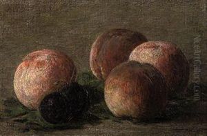 Peches Et Prunes by Ignace Henri Jean Fantin-Latour