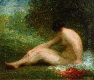 Baigneuse. by Ignace Henri Jean Fantin-Latour