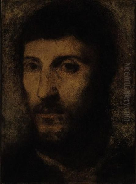 La Tete Du Portrait D'homme, Copie D'apres Titian - view 1