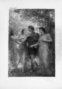 Parsifal Et Les Filles-fleurs by Ignace Henri Jean Fantin-Latour