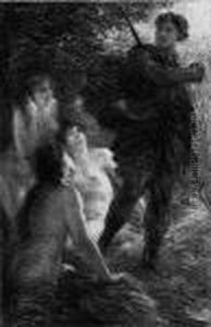 Gotterdammerung - Siegfried Und Die Tochter by Ignace Henri Jean Fantin-Latour