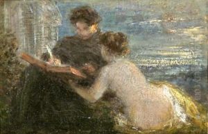 Le Muse Et Le Poete by Ignace Henri Jean Fantin-Latour